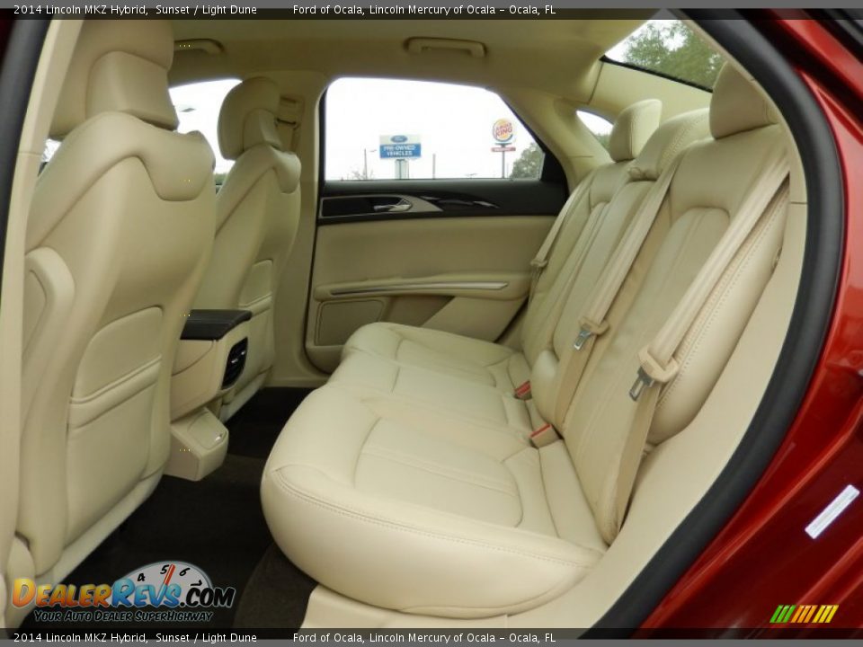 Rear Seat of 2014 Lincoln MKZ Hybrid Photo #8