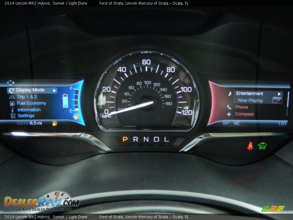 2014 Lincoln MKZ Hybrid Gauges Photo #10
