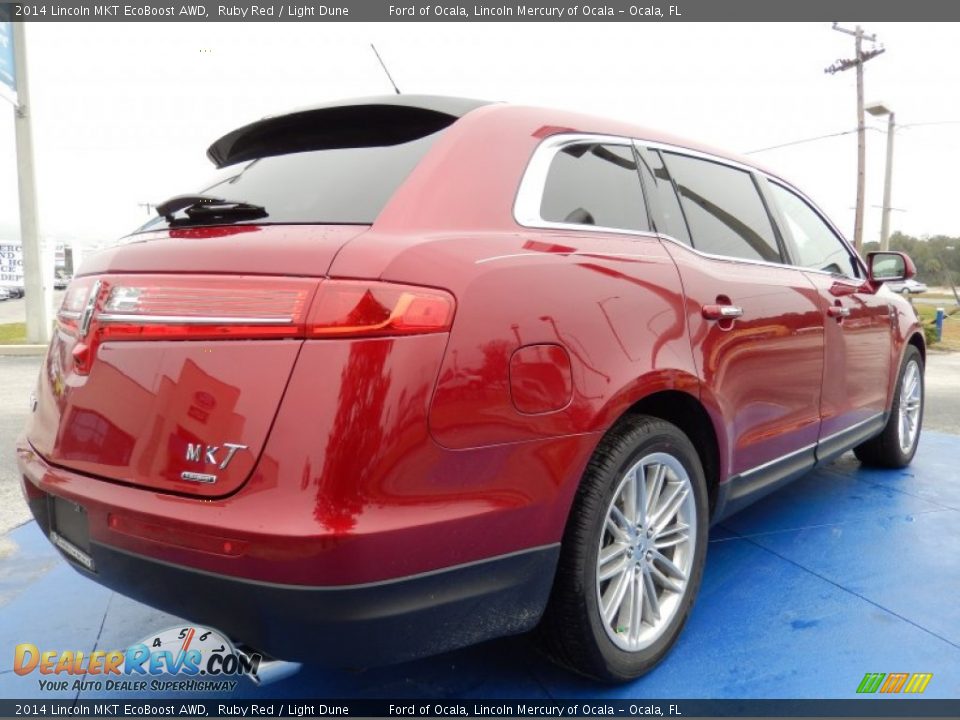 2014 Lincoln MKT EcoBoost AWD Ruby Red / Light Dune Photo #3