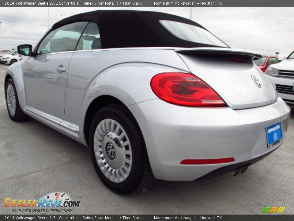 2014 Volkswagen Beetle 2.5L Convertible Reflex Silver Metallic / Titan Black Photo #4
