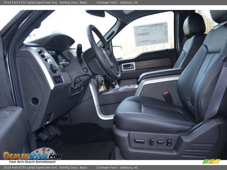 2014 Ford F150 Lariat SuperCrew 4x4 Sterling Grey / Black Photo #6
