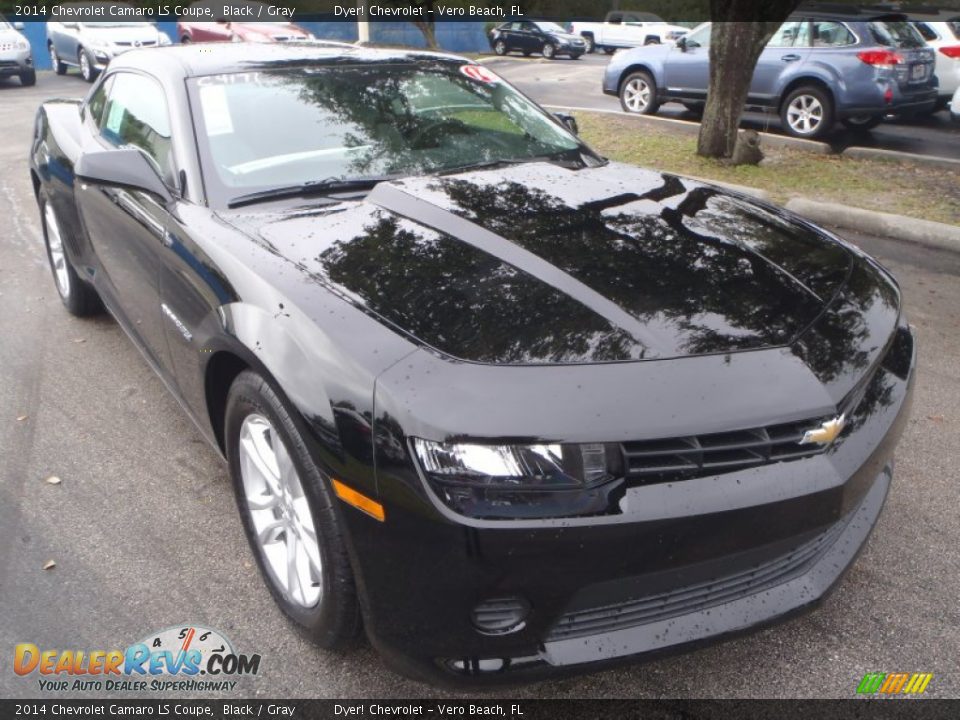 2014 Chevrolet Camaro LS Coupe Black / Gray Photo #1