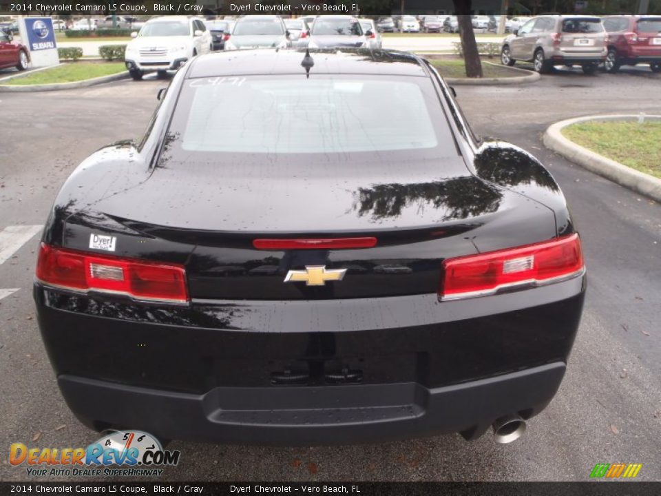 2014 Chevrolet Camaro LS Coupe Black / Gray Photo #4