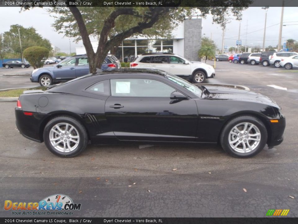 2014 Chevrolet Camaro LS Coupe Black / Gray Photo #6