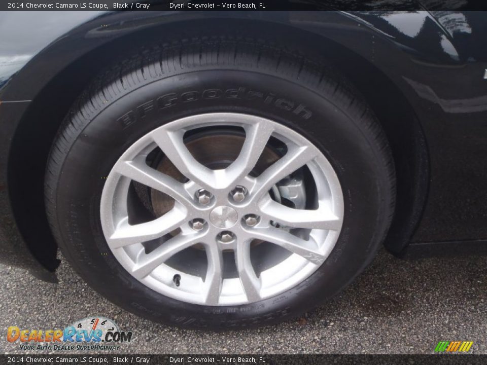 2014 Chevrolet Camaro LS Coupe Black / Gray Photo #7