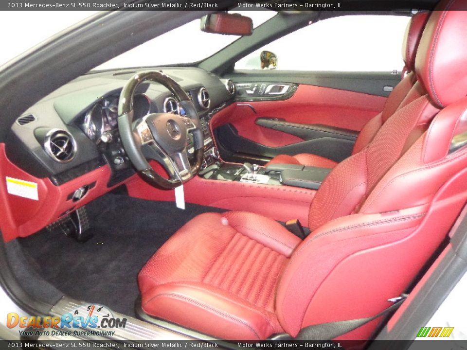 Red/Black Interior - 2013 Mercedes-Benz SL 550 Roadster Photo #23