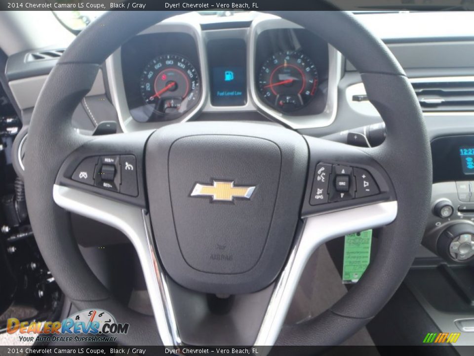 2014 Chevrolet Camaro LS Coupe Black / Gray Photo #12