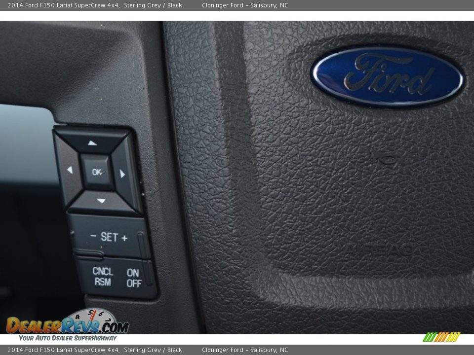 2014 Ford F150 Lariat SuperCrew 4x4 Sterling Grey / Black Photo #25