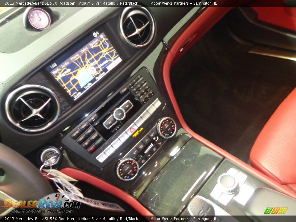 2013 Mercedes-Benz SL 550 Roadster Iridium Silver Metallic / Red/Black Photo #30