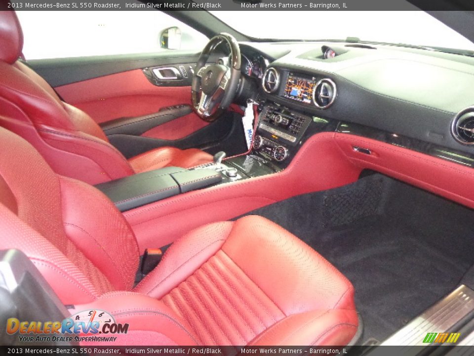 Red/Black Interior - 2013 Mercedes-Benz SL 550 Roadster Photo #33
