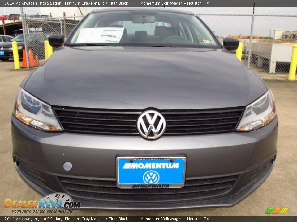 2014 Volkswagen Jetta S Sedan Platinum Gray Metallic / Titan Black Photo #2