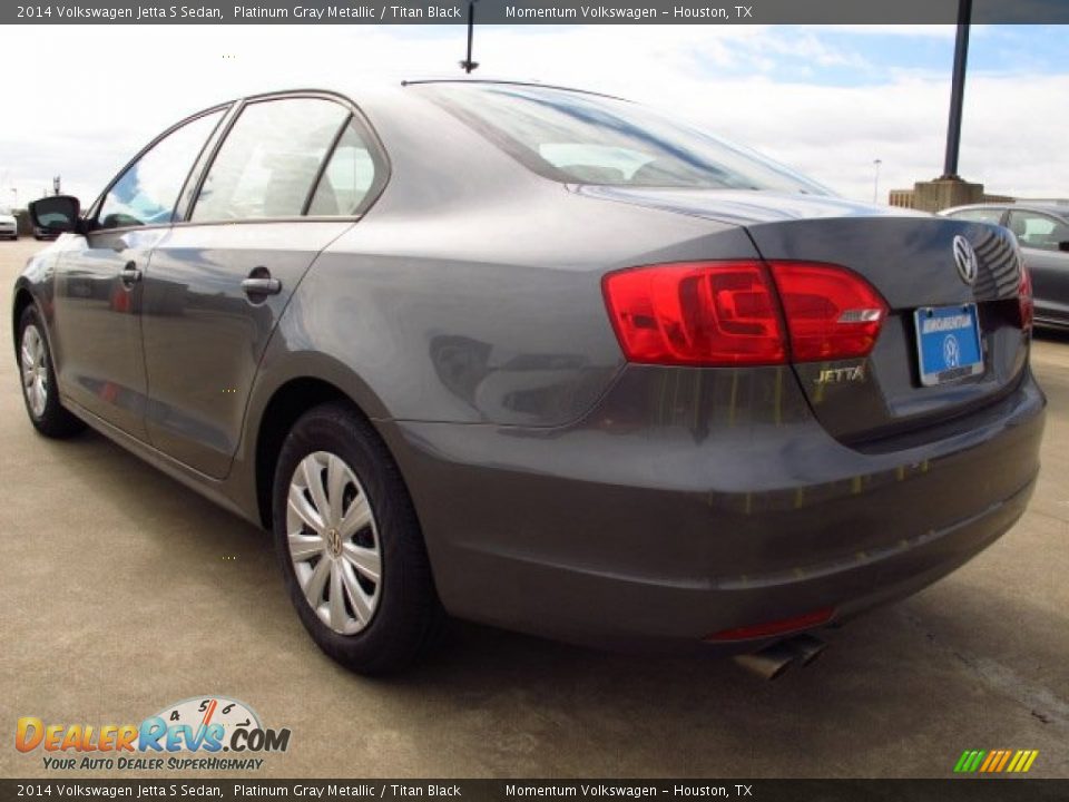 2014 Volkswagen Jetta S Sedan Platinum Gray Metallic / Titan Black Photo #4