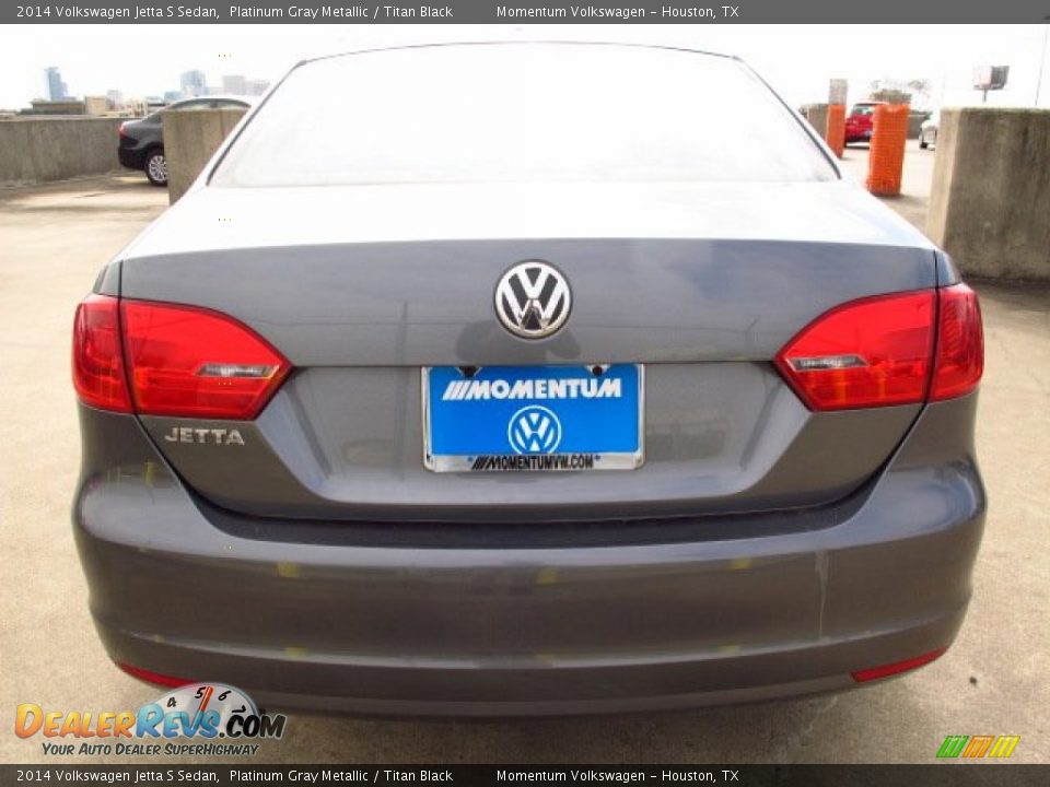 2014 Volkswagen Jetta S Sedan Platinum Gray Metallic / Titan Black Photo #5