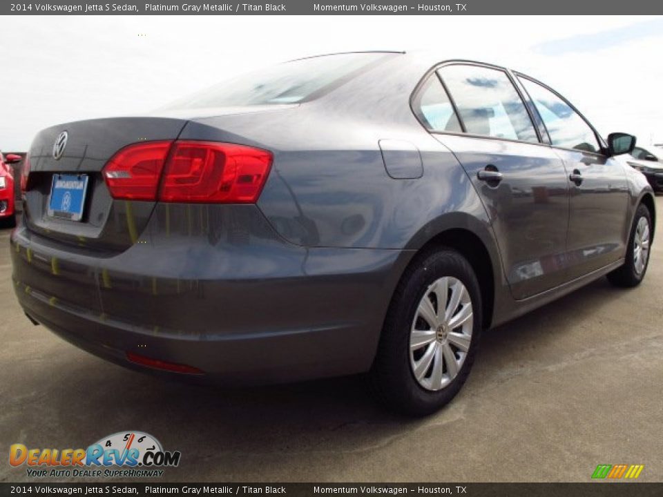 2014 Volkswagen Jetta S Sedan Platinum Gray Metallic / Titan Black Photo #6