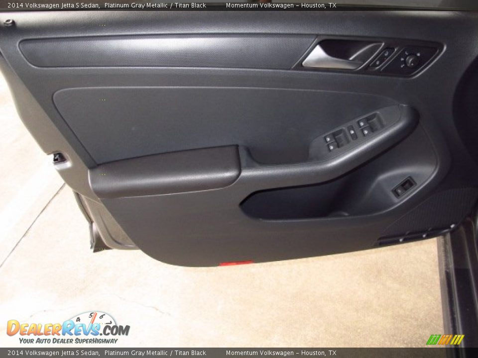 2014 Volkswagen Jetta S Sedan Platinum Gray Metallic / Titan Black Photo #9