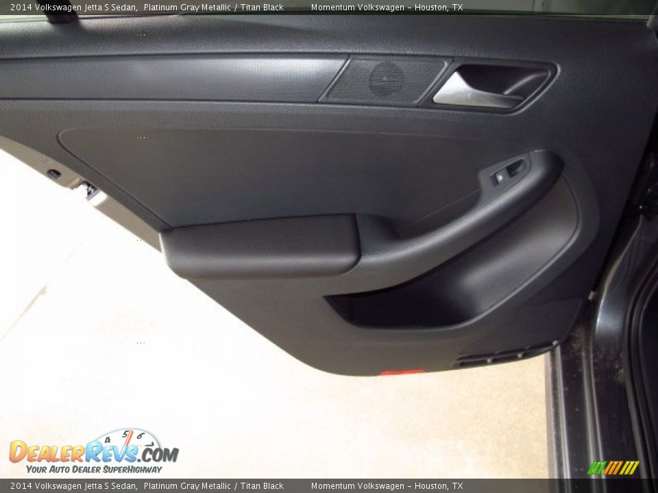2014 Volkswagen Jetta S Sedan Platinum Gray Metallic / Titan Black Photo #11