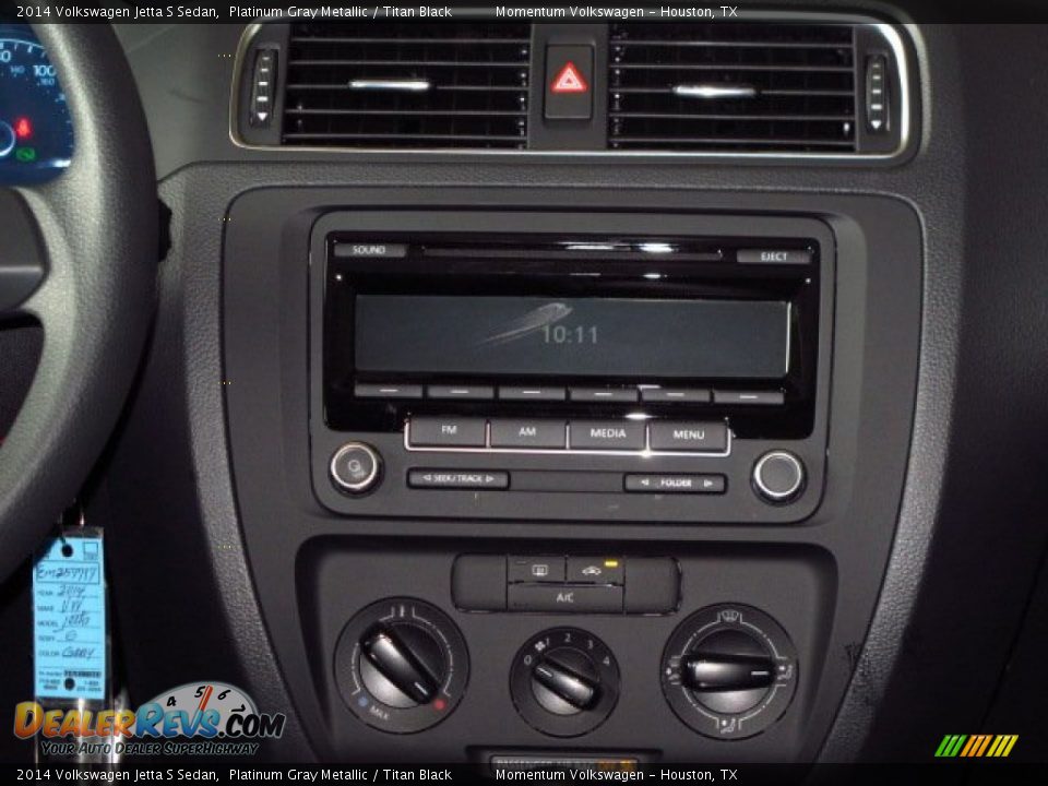 2014 Volkswagen Jetta S Sedan Platinum Gray Metallic / Titan Black Photo #17