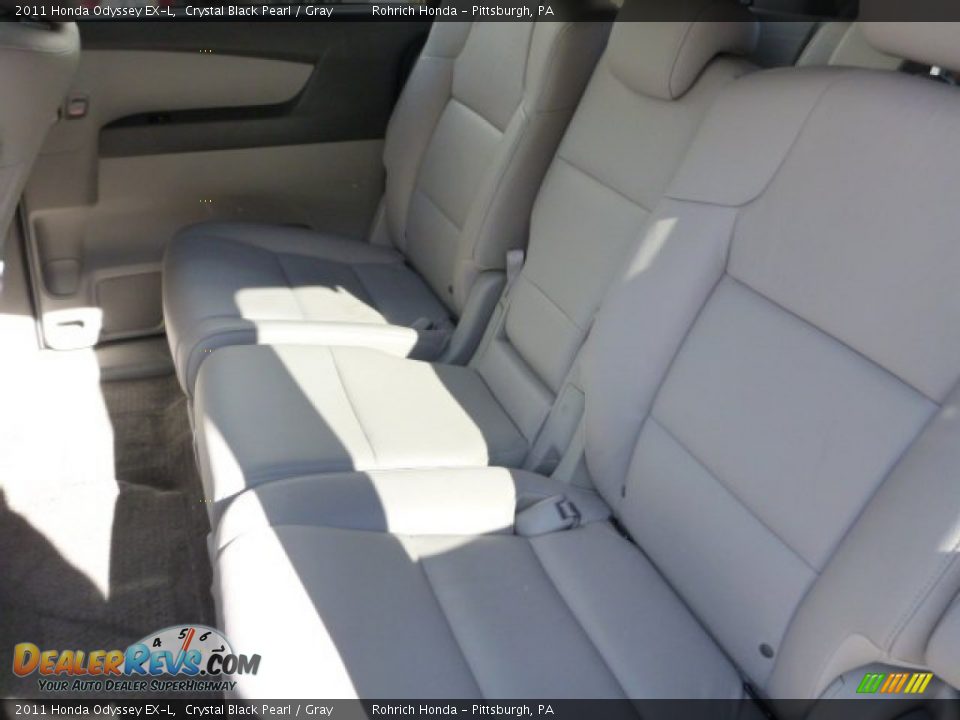 2011 Honda Odyssey EX-L Crystal Black Pearl / Gray Photo #5