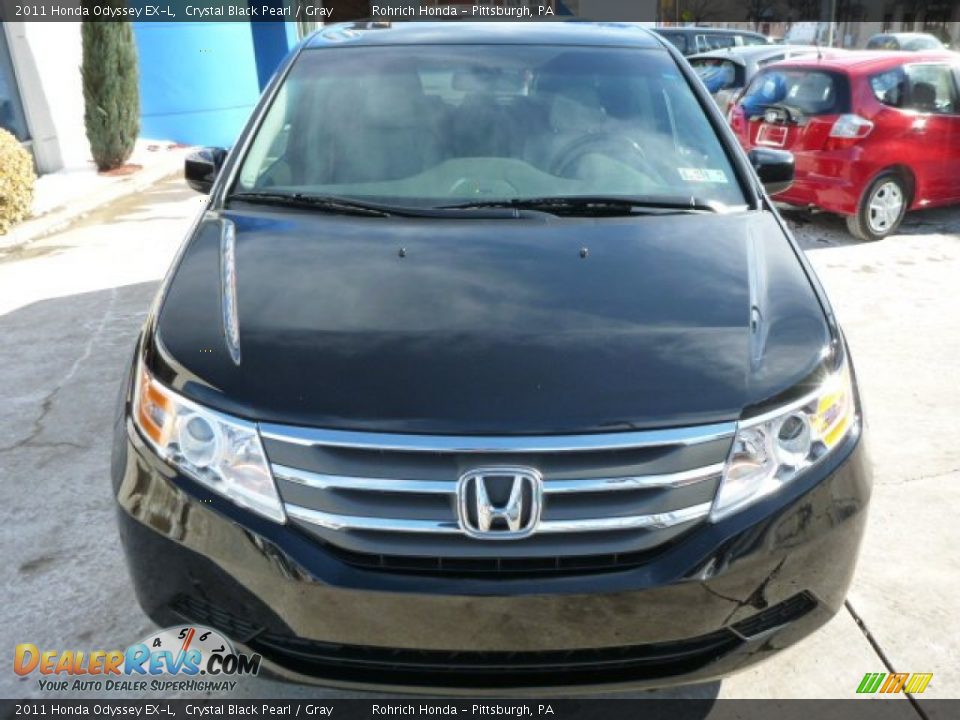 2011 Honda Odyssey EX-L Crystal Black Pearl / Gray Photo #13