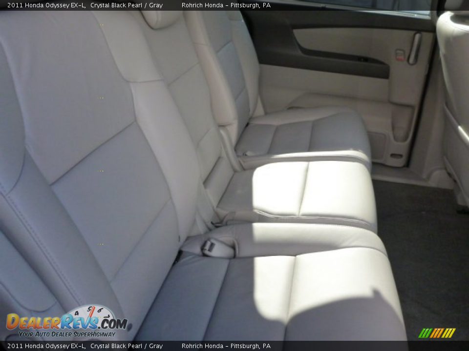 2011 Honda Odyssey EX-L Crystal Black Pearl / Gray Photo #17