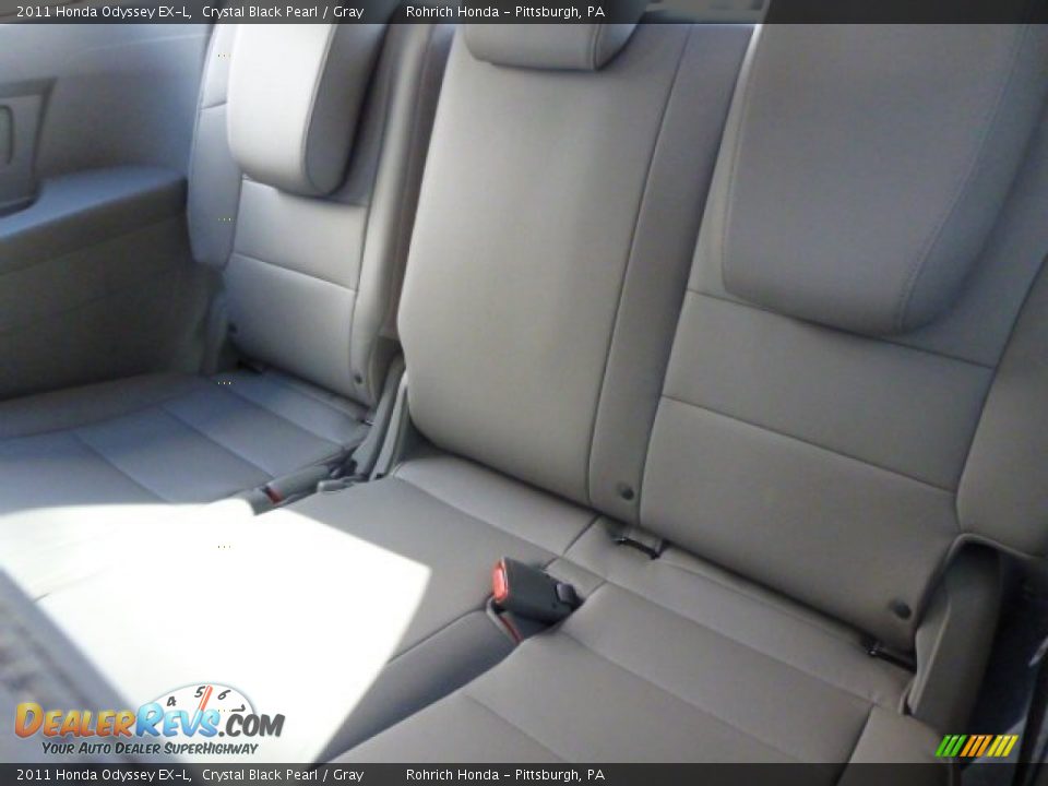 2011 Honda Odyssey EX-L Crystal Black Pearl / Gray Photo #18