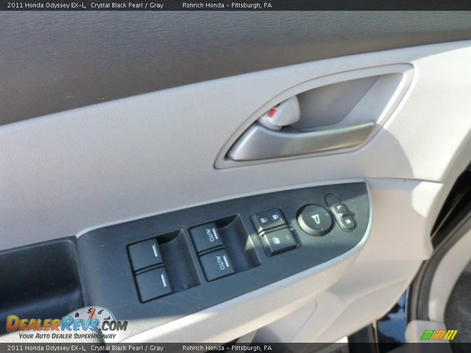 2011 Honda Odyssey EX-L Crystal Black Pearl / Gray Photo #19