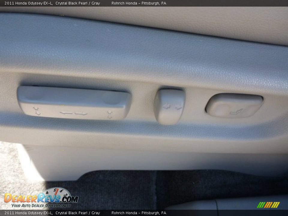 2011 Honda Odyssey EX-L Crystal Black Pearl / Gray Photo #20