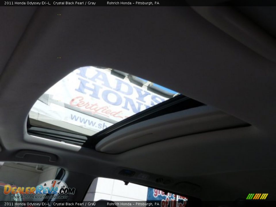 2011 Honda Odyssey EX-L Crystal Black Pearl / Gray Photo #21