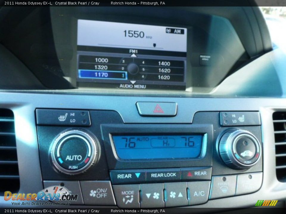 2011 Honda Odyssey EX-L Crystal Black Pearl / Gray Photo #23