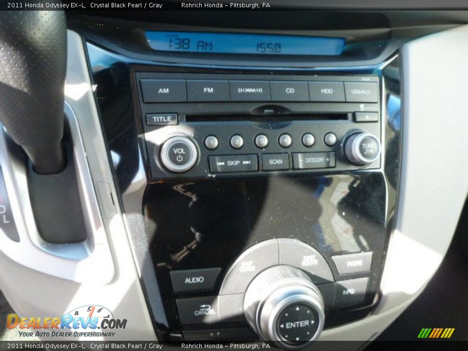 2011 Honda Odyssey EX-L Crystal Black Pearl / Gray Photo #24