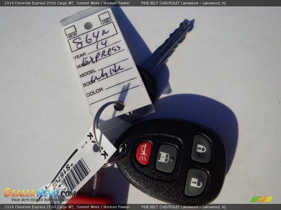 2014 Chevrolet Express 2500 Cargo WT Summit White / Medium Pewter Photo #8