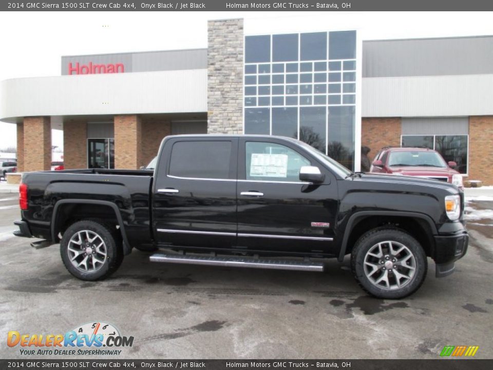 2014 GMC Sierra 1500 SLT Crew Cab 4x4 Onyx Black / Jet Black Photo #1