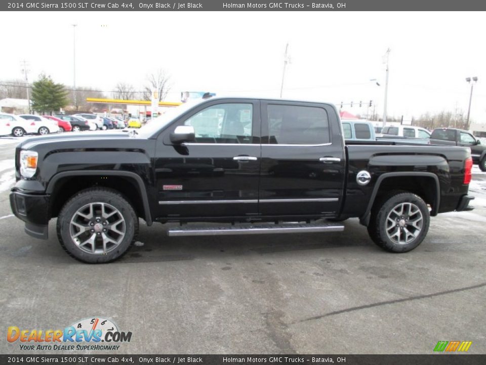 2014 GMC Sierra 1500 SLT Crew Cab 4x4 Onyx Black / Jet Black Photo #4