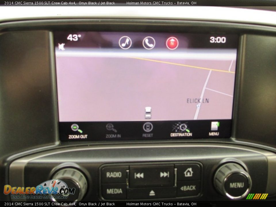 2014 GMC Sierra 1500 SLT Crew Cab 4x4 Onyx Black / Jet Black Photo #9