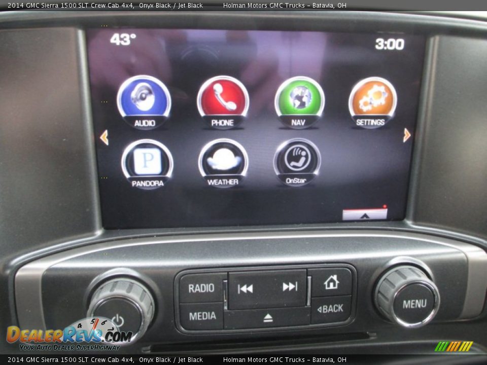 2014 GMC Sierra 1500 SLT Crew Cab 4x4 Onyx Black / Jet Black Photo #10