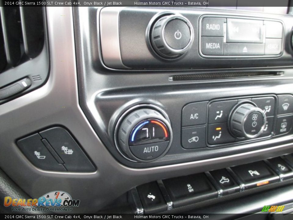 2014 GMC Sierra 1500 SLT Crew Cab 4x4 Onyx Black / Jet Black Photo #12
