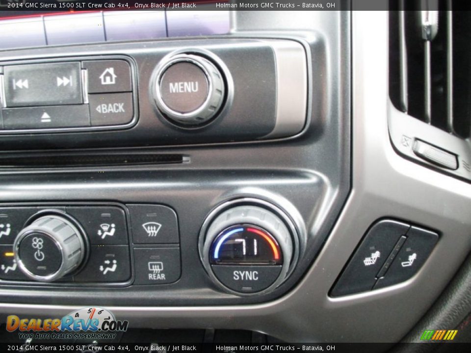 2014 GMC Sierra 1500 SLT Crew Cab 4x4 Onyx Black / Jet Black Photo #13