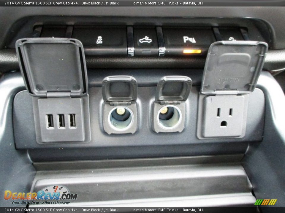 2014 GMC Sierra 1500 SLT Crew Cab 4x4 Onyx Black / Jet Black Photo #15