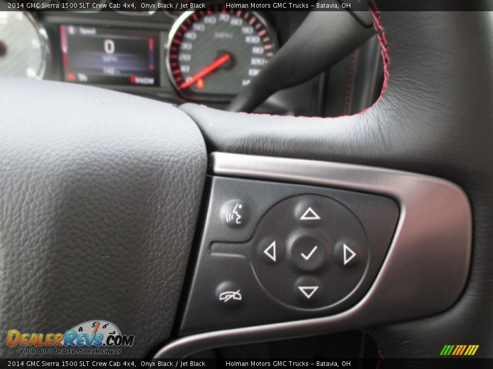 2014 GMC Sierra 1500 SLT Crew Cab 4x4 Onyx Black / Jet Black Photo #18