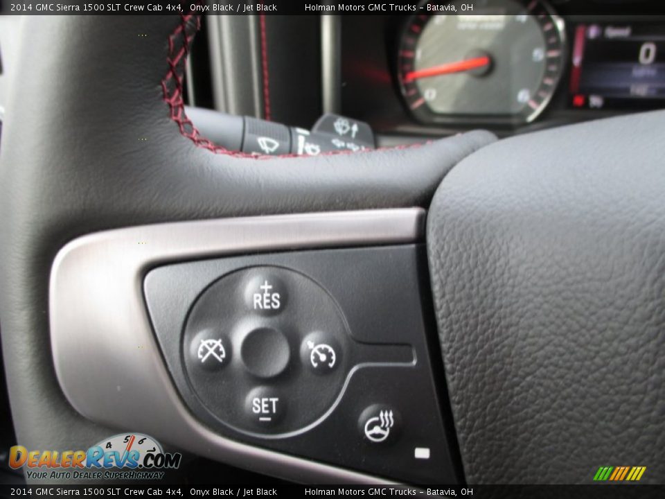 2014 GMC Sierra 1500 SLT Crew Cab 4x4 Onyx Black / Jet Black Photo #19