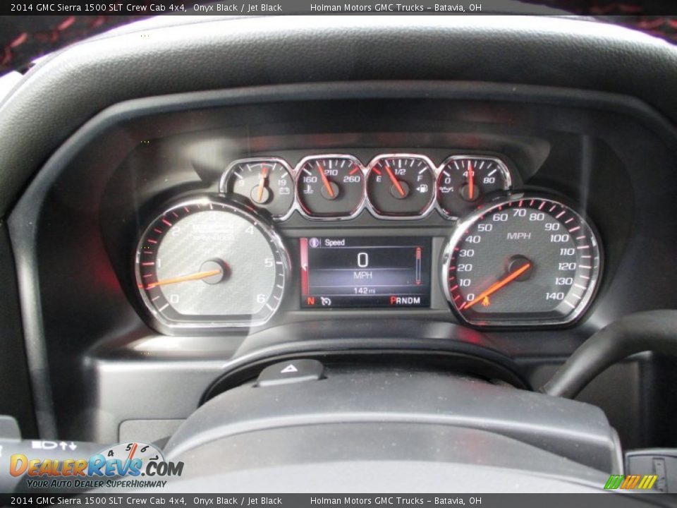 2014 GMC Sierra 1500 SLT Crew Cab 4x4 Onyx Black / Jet Black Photo #20
