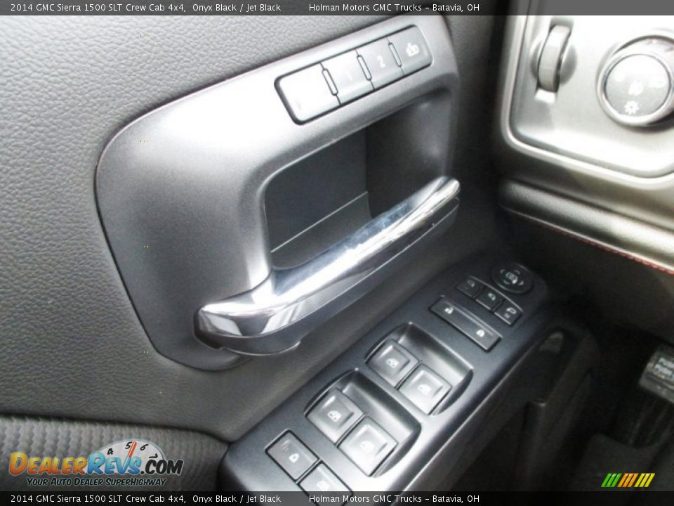 2014 GMC Sierra 1500 SLT Crew Cab 4x4 Onyx Black / Jet Black Photo #22