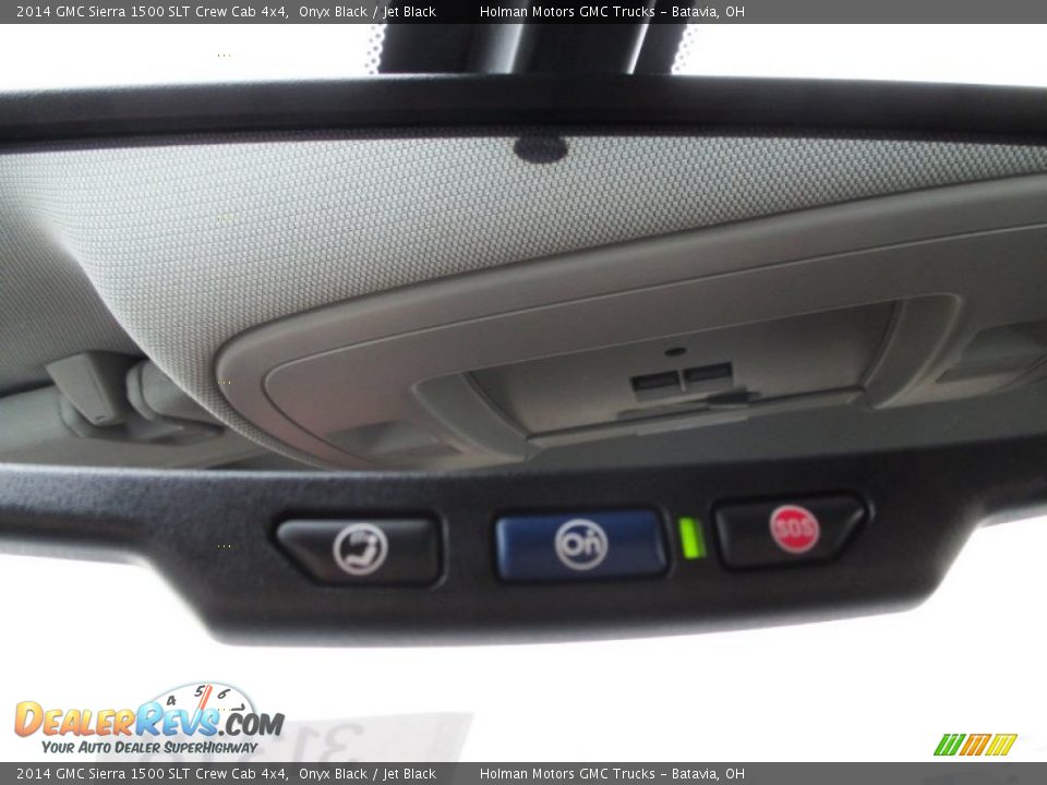 2014 GMC Sierra 1500 SLT Crew Cab 4x4 Onyx Black / Jet Black Photo #24