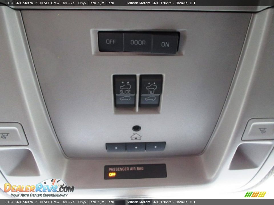 2014 GMC Sierra 1500 SLT Crew Cab 4x4 Onyx Black / Jet Black Photo #25