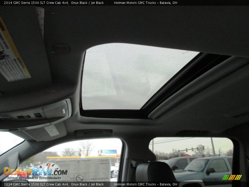 2014 GMC Sierra 1500 SLT Crew Cab 4x4 Onyx Black / Jet Black Photo #26