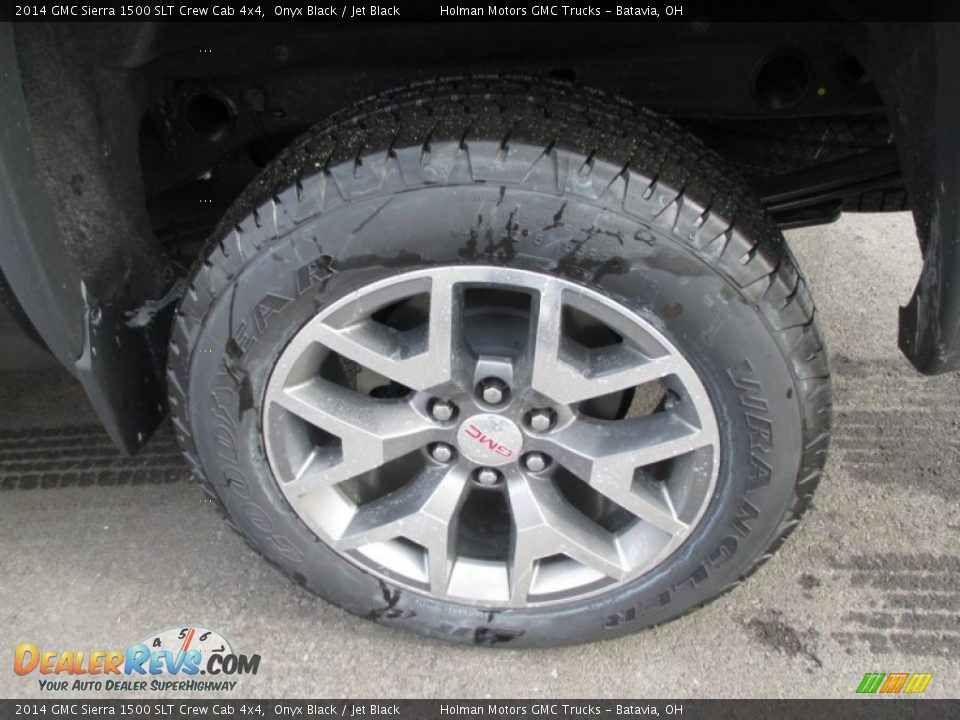 2014 GMC Sierra 1500 SLT Crew Cab 4x4 Onyx Black / Jet Black Photo #29