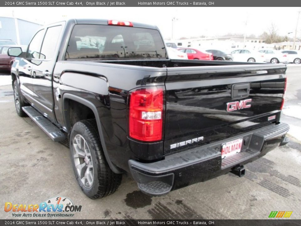 2014 GMC Sierra 1500 SLT Crew Cab 4x4 Onyx Black / Jet Black Photo #30