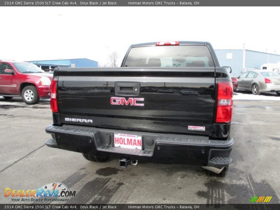 2014 GMC Sierra 1500 SLT Crew Cab 4x4 Onyx Black / Jet Black Photo #31