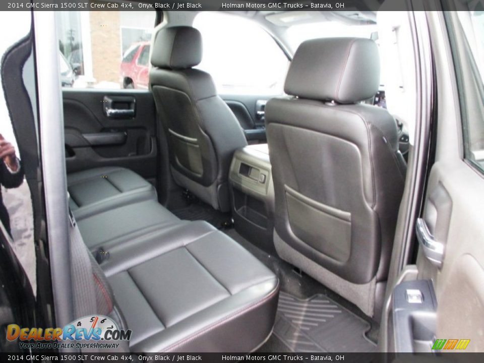 2014 GMC Sierra 1500 SLT Crew Cab 4x4 Onyx Black / Jet Black Photo #32