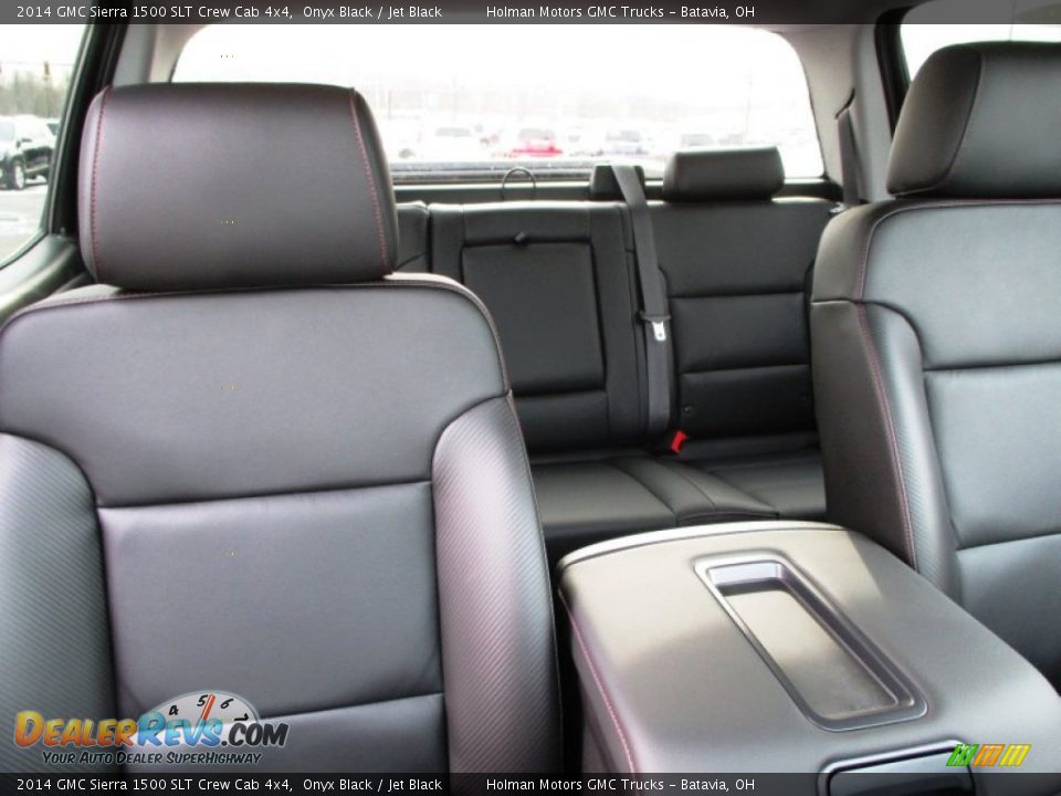 2014 GMC Sierra 1500 SLT Crew Cab 4x4 Onyx Black / Jet Black Photo #34